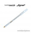 Lápiz de marcar telas blanco con cepillo 13 cm. Signet de Hoechstmass