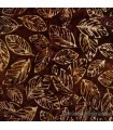 Tela Batik hojas de Secuoya marron Autumn Skies de Robert Kaufman