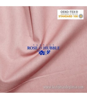 Tela lisa rosa maquillaje True Craft Cotton de Rose & Hubble