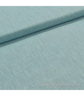 Tela de lino lavado 100% en tono azul agua 230 gr./m2 Whased Linen