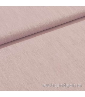 Tela de lino lavado en tono rosa maquillaje 230 gr./m2 Washed Linen