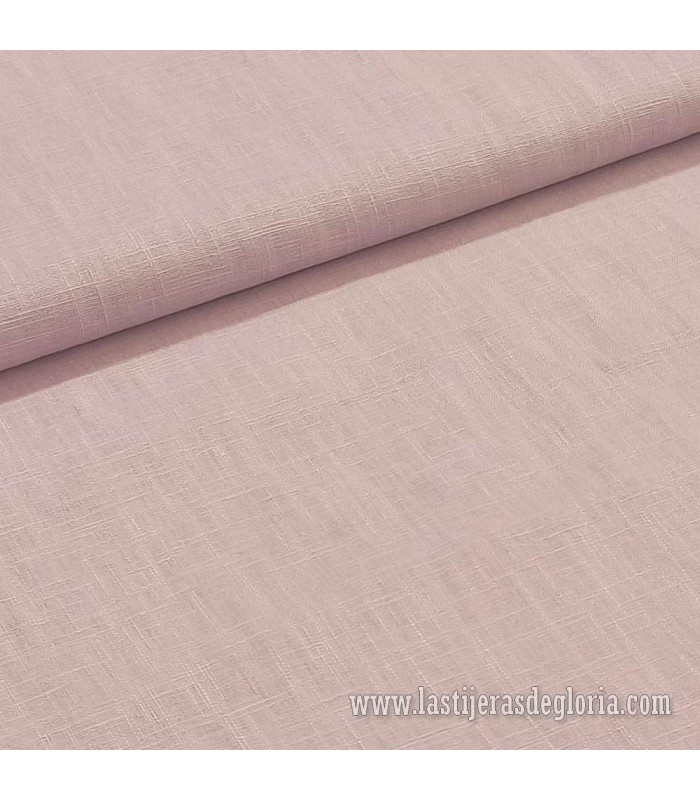 Tela de lino lavado en tono rosa maquillaje 230 gr./m2 Washed Linen