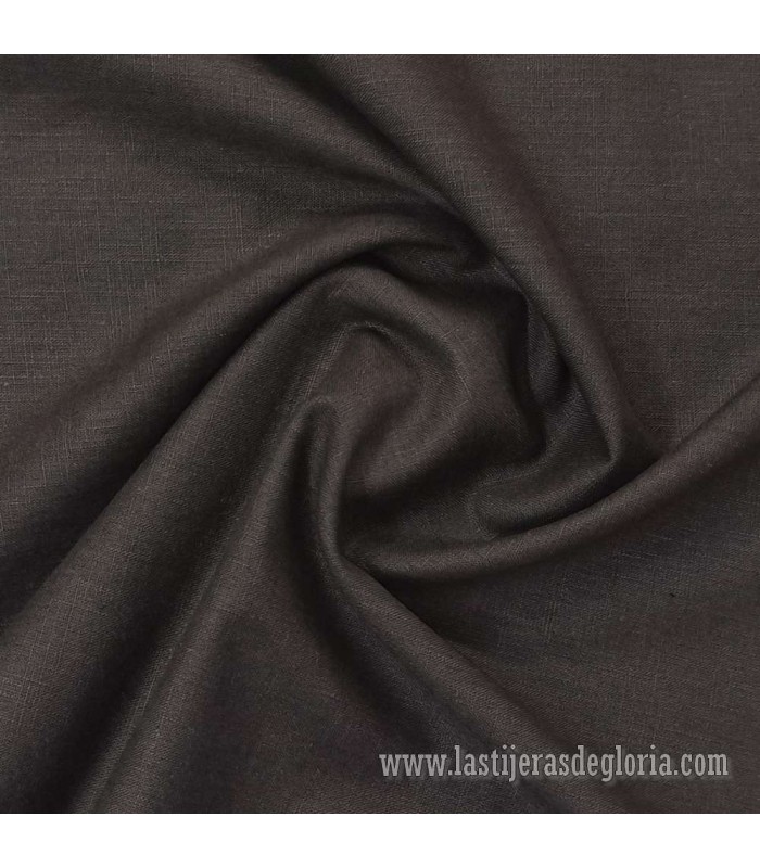 Tela de lino lavado en tono marrón 230 gr./m2 Whased Linen