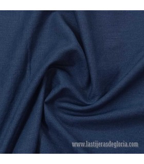 Tela de lino lavado en tono azul navy 230 gr./m2 Washed Linen
