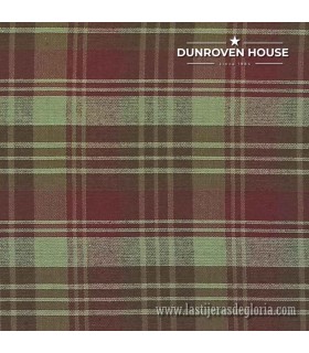 Tela country cuadros grandes rojos marrón Homespun Fabric de Dunroven House