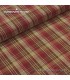 Tela country cuadros grandes rojos marrón Homespun Fabric de Dunroven House