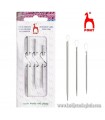 Pack 3 agujas para lana con ojo de nylon de PONY