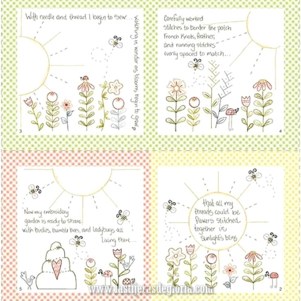 Panel libro de bordado A Stitchers Garden de Tracy Souza para Marcus