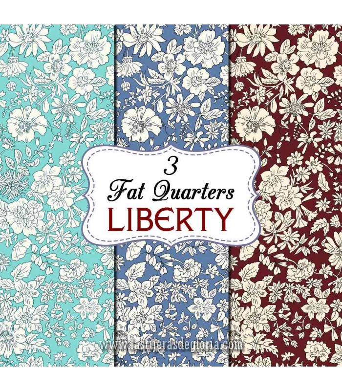 Set 3 Fat Quarters Emily Bell de Liberty Fabrics