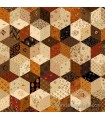 ÚLTIMOS 45 CM. - FINAL PIEZA - Tela bloques hexagonales patchwork cheddar Pam's Stars Special Edition de Marcus Fabrics