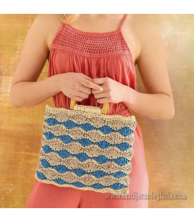 Libro Eco Vita Raffia Bolsos y Sombreros Crochet Pattern Book 2 de DMC