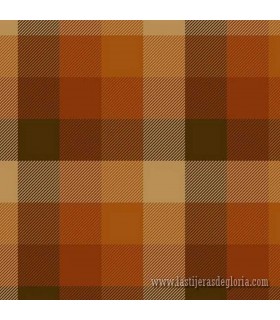 Tela franela cuadros calabaza Primo Plaids Space Mix de Marcus Fabrics