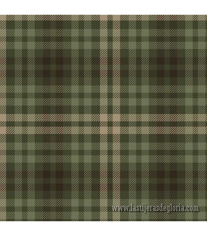 Tela franela cuadros verde Primo Plaids Space Mix de Marcus Fabrics
