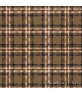 Tela franela cuadros marrón Primo Plaids Space Mix de Marcus Fabrics
