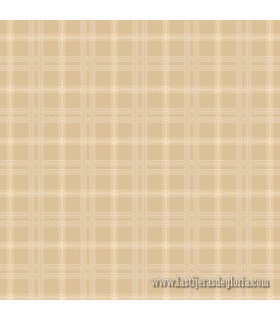 Tela franela cuadros miel Primo Plaids Space Mix de Marcus Fabrics