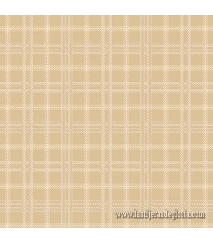 Tela franela cuadros miel Primo Plaids Space Mix de Marcus Fabrics