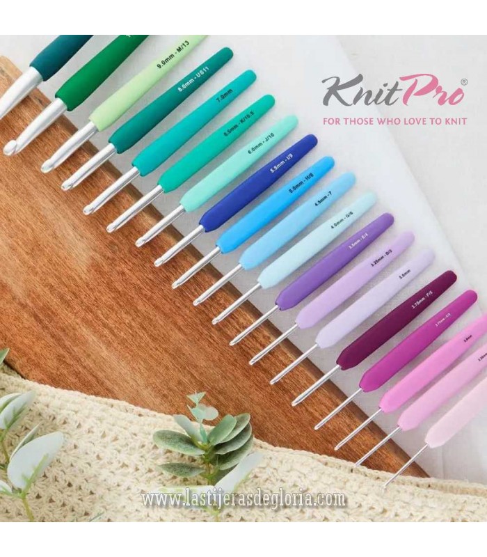 Agujas ganchillo o crochet ergonómicas Waves 2.0 de KnitPro