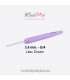 Aguja ganchillo o crochet ergonómica 3.5 mm. Waves 2.0 de KnitPro