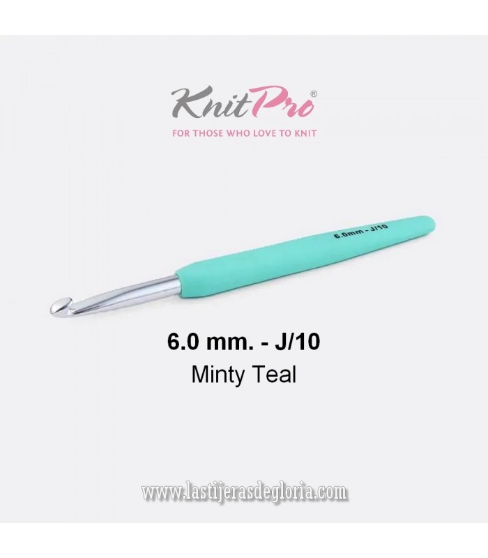 Aguja ganchillo o crochet ergonómica 6.0 mm. Waves 2.0 de KnitPro