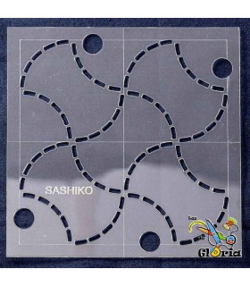 Plantilla de Sashiko Peso Fondou de 4" Sew Easy