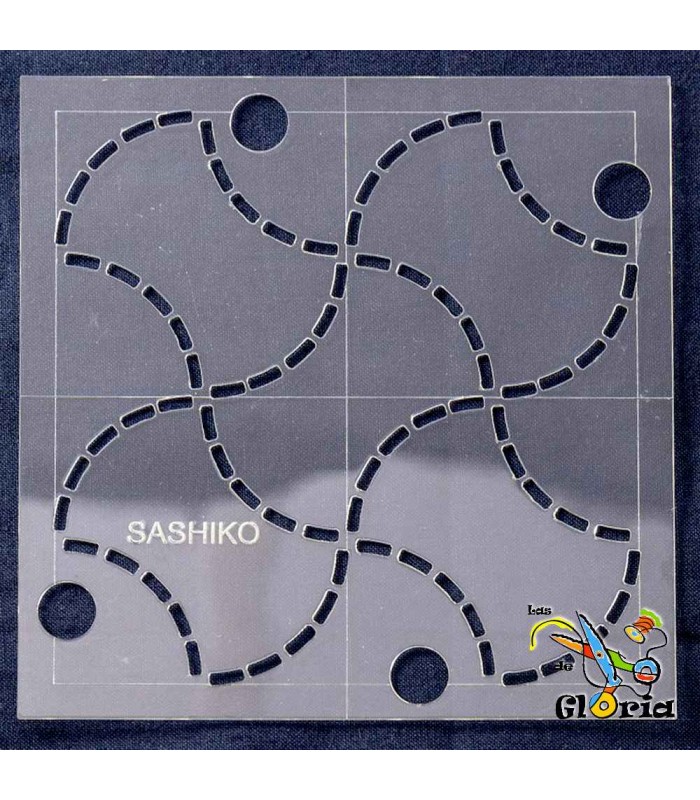 Plantilla de Sashiko Peso Fondou de 4" Sew Easy