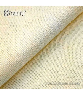 Tela Panamá Aida 14 5.5 pt. beige ancho 150 cm. de D'CREATIVE