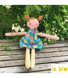 Panel de tela Lily la muñeca de La Blu