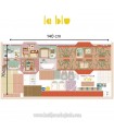 Panel de tela Babú's House la casita de Babú de La Blu