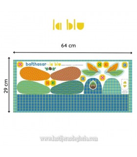 Panel de tela Corona Rey Mago Baltasar de La Blu