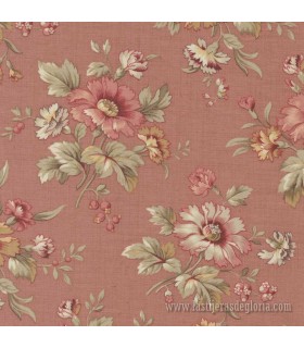 Tela floral arcilla Cosmos Clay Joie de Vivre de French General para Moda Fabrics