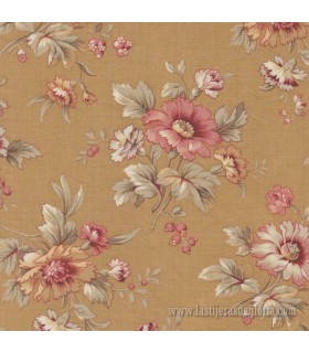 Tela floral arcilla Cosmos Tea Joie de Vivre de French General para Moda Fabrics