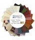 Precortado Jelly Roll 40 tiras 2,5" Cotton Thimble Miniatures de Pam Buda para Marcus Fabrics