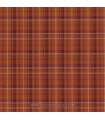 Tela cuadros rojos Thistle and Rye de Janet Nesbitt para Henry Glass