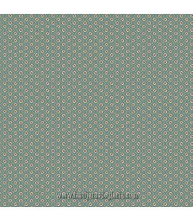 Tela geometría azul océano Farmer's Daughter de Edyta Sitar para Andover Fabrics