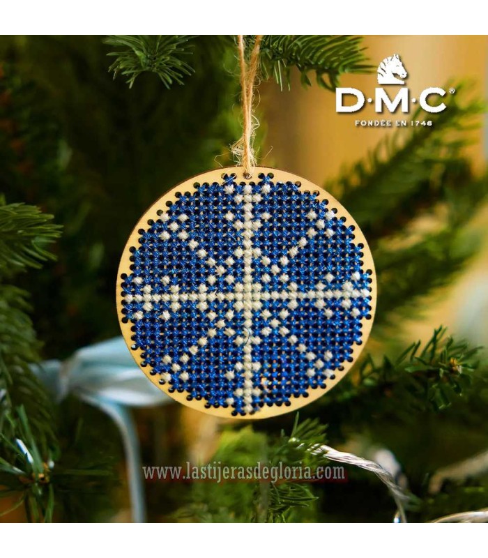 Set 3 aros de madera perforados para bordado de DMC