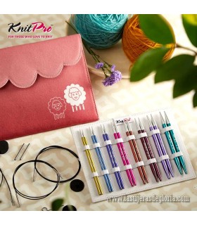 Set de Luxe agujas intercambiables 13 cm. ZING de Knit Pro