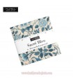 Precortado Charm Pack 42 telas 5 x 5" colección SACRÉ BLEU de Moda Fabrics
