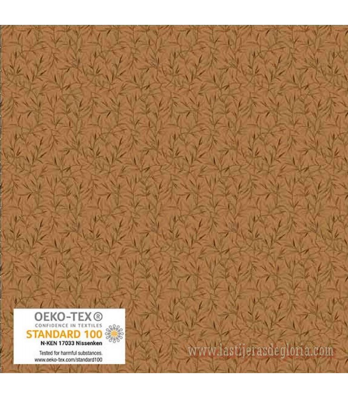 Tela ramas sobre tono caramelo Tiny Delight de Stof Fabrics