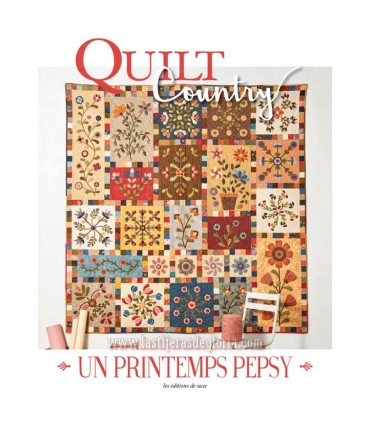Libro Quilt Country 77 Un Printemps Pepsy de Les Éditions de Saxe