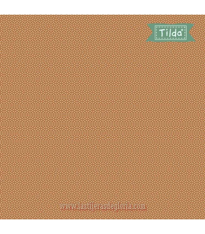 Tela topos beige tostado Poppy Seed Tea de Tilda