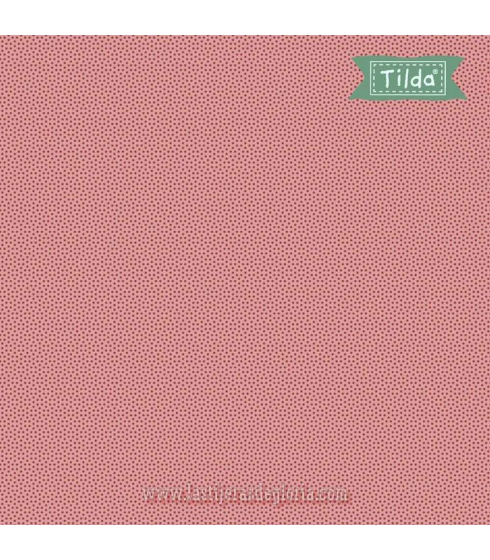 Tela topos rojo secuoya Poppy Seed Redwood de Tilda