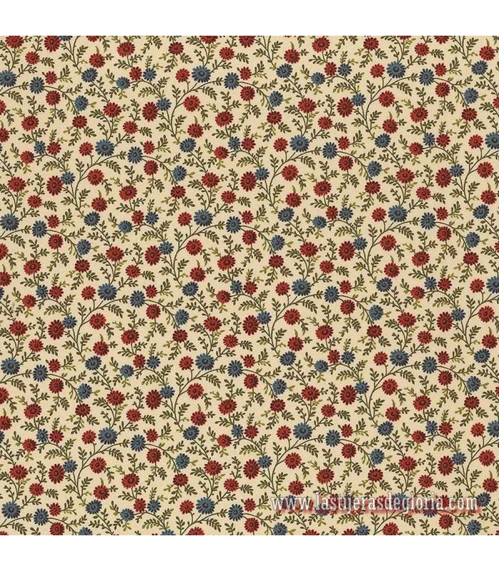 Tela flores daisy multi Canton Quilting Circle de Marcus Fabrics