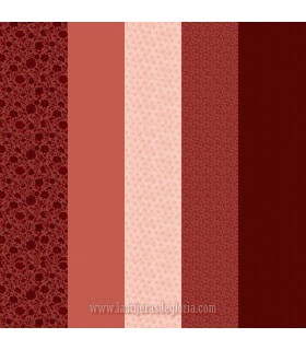 Tela franjas texturas rojo Strip-It 6 Kathleen's Story de Marcus Fabrics