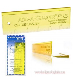 Regla Add-A-Quarter PLUS de 6 pulgadas para margen de costura 1/4"