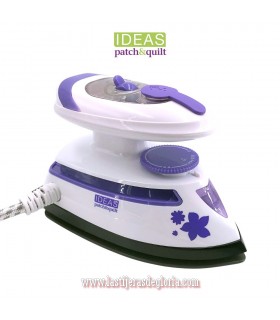 Plancha mini para patchwork con vapor color lila IDEAS Patch