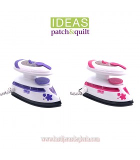 Planchas mini para patchwork con vapor IDEAS Patch en color lila o rosa