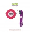 Cinta métrica automática de 3 m. rosa con colgador IDEAS Patch