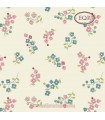Tela flores nomeolvides crema Forget me not cotton Back in the Day de EQP