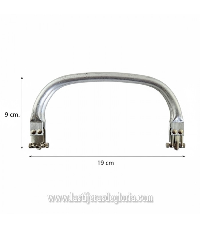 Boquilla para bolsos interior cuadrada de 19 cm.