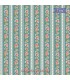 Tela franjas verde azulado Tilda Village Life Agnes Teal